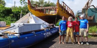 LA EXPEDICIÓN RUSA QUE NAUFRAGÓ EN EL PACÍFICO CONSTRUYÓ UN NUEVO TRIMARÁN EN LA ISLA DE PASCUA E INTENTARÁ CULMINAR LA AVENTURA