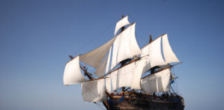 EL VELERO DE MADERA MÁS GRANDE DEL MUNDO, GOTHEBORG, LLEGA A GIBRALTAR