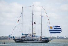 EL LONGEVO VELERO ESCUELA CAPITÁN MIRANDA DE LA ARMADA DE URUGUAY ZARPÓ EN UN NUEVO CRUCERO DE INSTRUCCIÓN