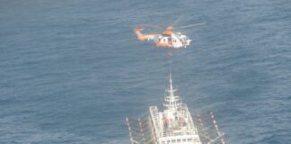 PREFECTURA AEROEVACUÓ A UN TRIPULANTE DE UN BUQUE PESQUERO A 435 KM DE LA COSTA