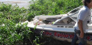 SE ACCIDENTÓ OTRA LANCHA EN LA LARGADA DE LA FIESTA NACIONAL DEL SURUBÍ EN GOYA