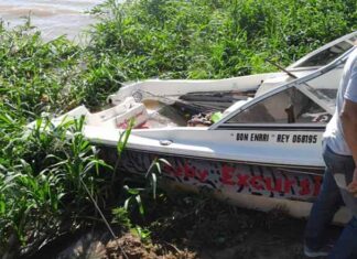 SE ACCIDENTÓ OTRA LANCHA EN LA LARGADA DE LA FIESTA NACIONAL DEL SURUBÍ EN GOYA