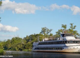 CON NIVELES ESTABLES EN EL RÍO PARANÁ, BUSCAN REACTIVAR EL BARCO CIUDAD DE ROSARIO