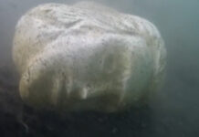 EXTRAORDINARIO HALLAZGO EN ITALIA: LA CABEZA DE UNA ESTATUA QUE PUEDE SER DE LOS LEGENDARIOS BARCOS DE CALÍGULA