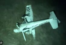 UN AVIÓN ATERRIZÓ DE EMERGENCIA EN EL RÍO PARANÁ Y SUS TRIPULANTES DEBIERON SER RESCATADOS