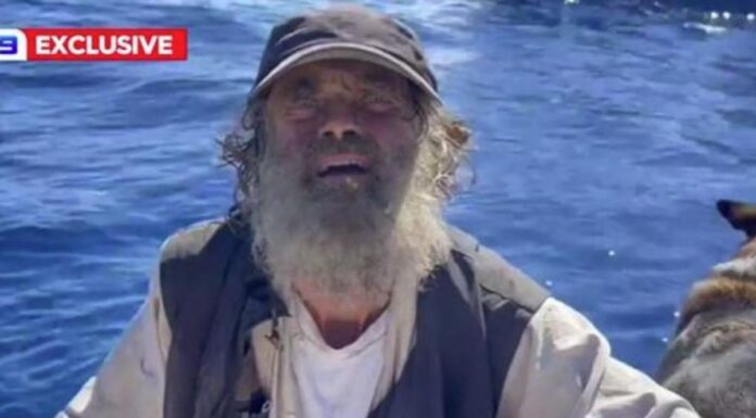 NÁUFRAGO FUE RESCATADO JUNTO A SU PERRA TRAS 3 MESES A LA DERIVA EN EL PACÍFICO