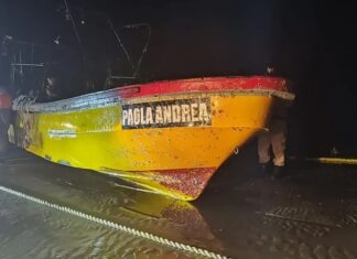 ENCONTRARON UNA LANCHA QUE HABÍA NAUFRAGADO HACE CINCO MESES