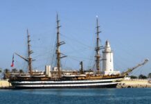 EL AMÉRICO VESPUCCI EMPRENDE LA VUELTA AL MUNDO