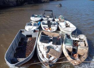 ROBO DE LANCHAS, RECUPERAN NUEVE EMBARCACIONES DESGUAZADAS
