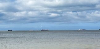POR UN ALERTA DE TORMENTA, LAS COSTA DE MAR DEL PLATA SE LLENÓ DE BARCOS QUE BUSCARON REFUGIO