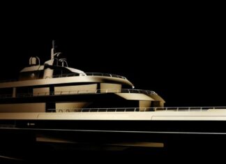 ASÍ ES EL SUPERYATE DORADO DE GIORGIO ARMANI QUE SURCARÁ LOS MARES EN 2024