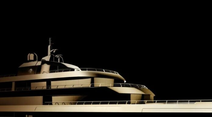 ASÍ ES EL SUPERYATE DORADO DE GIORGIO ARMANI QUE SURCARÁ LOS MARES EN 2024