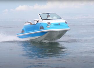 FIAT 500 CAR OFF SHORE, UN CLÁSICO DE LAS “4 RUEDAS”, AHORA CON FUERA DE BORDA