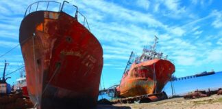 AVANZA CON ÉXITO EL PLAN DE REMOCIÓN DE BARCOS VARADOS EN PUERTO MADRYN