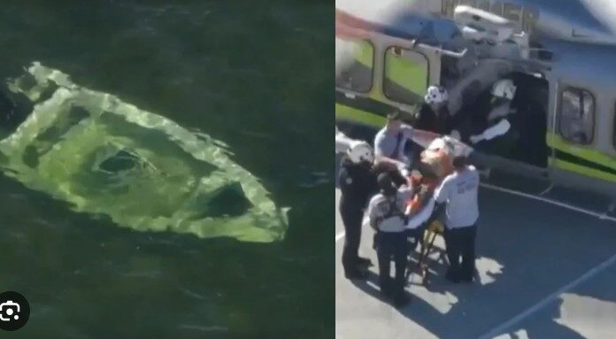 TRES PERSONAS HERIDAS TRAS EL NAUFRAGIO DE UN BARCO EN MIAMI
