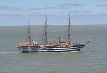 EL AMERICO VESPUCCI LLEGÓ A LA PLATA DONDE SERÁ REPARADO EN EL ASTILLERO RÍO SANTIAGO