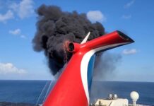 EXTINGUEN INCENDIO EN EL CRUCERO CARNIVAL FREEDOM DESPUÉS DE QUE TESTIGOS INFORMARAN SOBRE EL POSIBLE IMPACTO DE UN RAYO