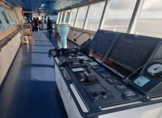 VIDEO – ASÍ ES DESDE EL PUENTE EL “COSCO SHIPPING ARGENTINA” EL CONTAINERO DE 335 METROS, EL MÁS GRANDE QUE INGRESA A BS AS