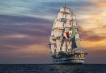 COMO ES EL AMERIGO VESPUCCI, EL BUQUE ITALIANO QUE VISITÓ ARGENTINA