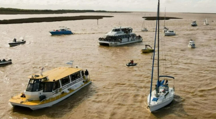 POR PRIMERA VEZ SE REALIZÓ UNA PROCESIÓN NÁUTICA PARA CELEBRAR SAN ISIDRO LABRADOR