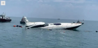 RESCATAN A DOS PERSONAS TRAS HUNDIMIENTO DE UN YATE SUNSEEKER PREDATOR 80