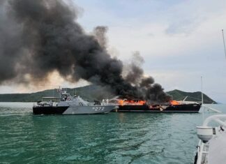 (VIDEO) UN INCENDIO DESTRUYE EL VELERO “OBSESSION II” EN TAILANDIA