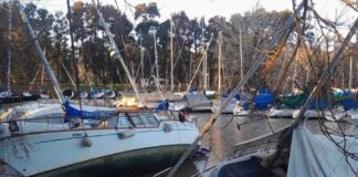 FOTOS – BAJANTE DE AYER DEL RÍO DE LA PLATA