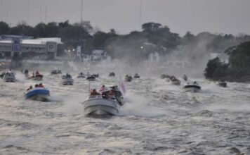 PESCA – LA FIESTA DEL DORADO EN ESQUINA TAMBIÉN TIENE SU ESPECTACULAR LARGADA DE LANCHAS Largada Pesca Dorado en Esquina