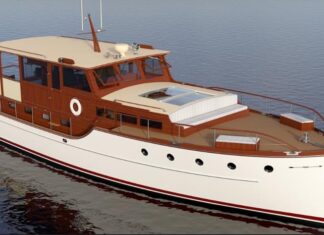 WHEELER LANZA CASCO DE MADERA DE 55 PIES