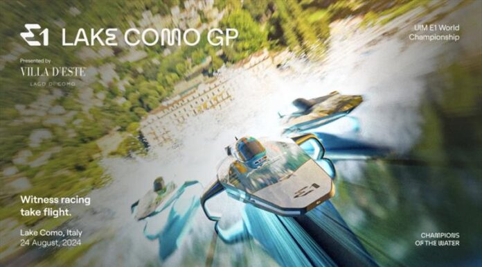 EL CAMPENATO MUNDIAL UIM E1 SUMA EL GRAN PREMIO DEL LAGO COMO AL CALENDARIO DE CARRERAS DEL 2024