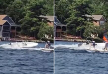 UN ADOLESCENTE SALTA A UNA LANCHA FUERA DE CONTROL Y EVITA UN ACCIDENTE EN UN LAGO DE EEUU