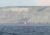 UN BARCO PESQUERO QUEDÓ VARADO EN LA BOCA DEL GOLFO NUEVO