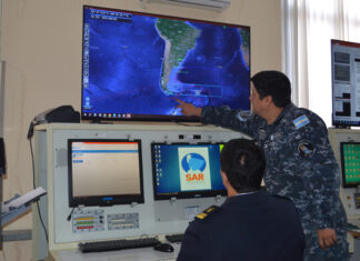 EJERCICIO SAR ENTRE LA ARMADA ARGENTINA Y LA EMPRESA ARGENTINA DE NAVEGACIÓN AÉREA