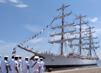 52° VIAJE DE INSTRUCCIÓN – LA FRAGATA ARA “LIBERTAD” SE DESPIDIÓ DE RÍO DE JANEIRO