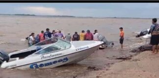 CORRIENTES – UNA FUERTE MAREJADA POR TORMENATAS HUNDIÓ LANCHAS EN EL RÍO PARANÁ