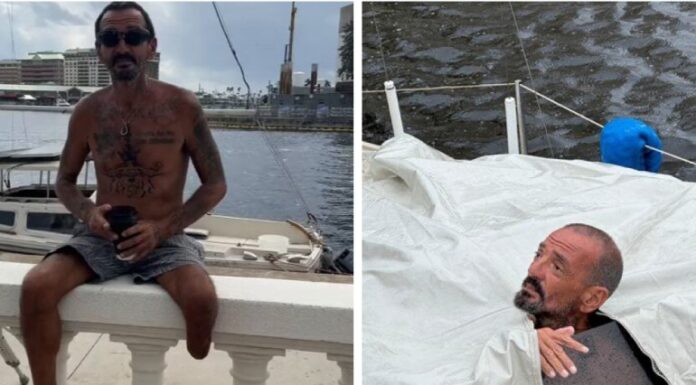 SOBREVIVE EL “TENIENTE DAN”, EL HOMBRE DE TAMPA QUE DECIDIÓ HACER FRENTE AL HURACÁN MILTON EN SU VELERO