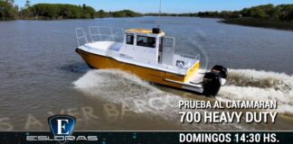 TV – HOY EN ESLORAS UN CATAMARÁN DE TRABAJO, UN CAT 700 DE NAUTIGLASS