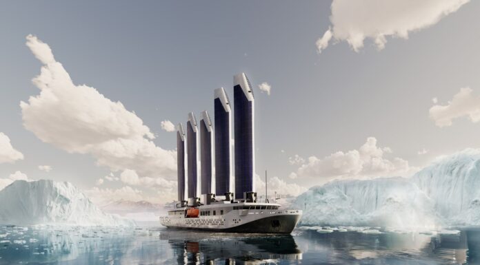 EL INNOVADOR CRUCERO CON VELAS RETRÁCTILES CUBIERTAS CON 2.000 M2 DE PLACAS SOLARES: ASÍ NAVEGARÁ POR EL ÁRTICO SIN CONTAMINAR