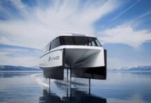 EL PRIMER FERRY HIDROPLANO ELÉCTRICO DE EEUU LLEGA AL LAGO TAHOE
