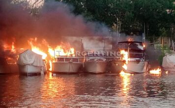IMPACTANTE INCENDIO EN GUALEGUAYCHÚ: VARIAS EMBARCACIONES FUERON DEVORADAS POR LAS LLAMAS Y CINCO PERSONAS RESULTARON HERIDAS
