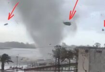 VIDEO – UN TORNADO EN LA ISLA CRISTINA HACE VOLAR UNA LANCHA
