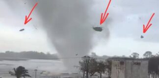VIDEO – UN TORNADO EN LA ISLA CRISTINA HACE VOLAR UNA LANCHA