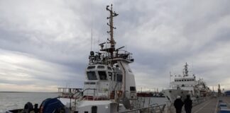 HALLAN MUERTO A UN HOMBRE EN UN BUQUE DE LA PREFECTURA AMARRADO EN EL PUERTO DE ING. WHITE