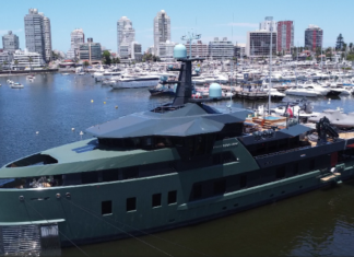 VIDEO – EL LUJOSO YATE “PINK SHADOW” AMARRÓ EN PUNTA DEL ESTE