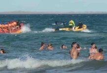 LAS GRUTAS: EL CONDUCTOR DE UNA “BANANA” QUEDÓ ATRAPADO EN LA HÉLICE DE LA LANCHA Y SUFRIÓ GRAVES HERIDAS