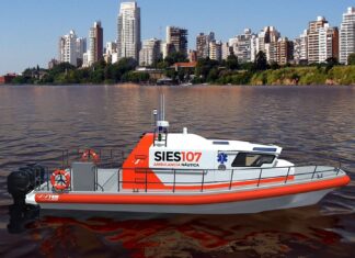 ASÍ SERÁ LA AMBULANCIA NÁUTICA DE SIES QUE CUIDARÁ A LOS ROSARINOS EN LA ZONA DE LAS ISLAS