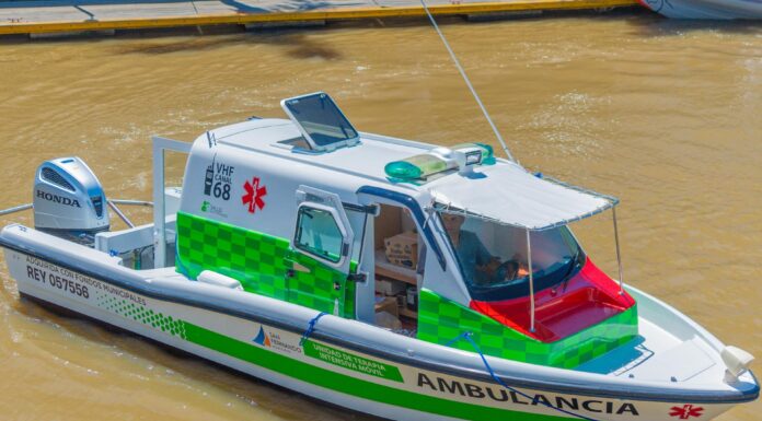 SAN FERNANDO INCORPORÓ UNA LANCHA AMBULANCIA PARA REFORZAR LOS HOSPITALES DEL DELTA