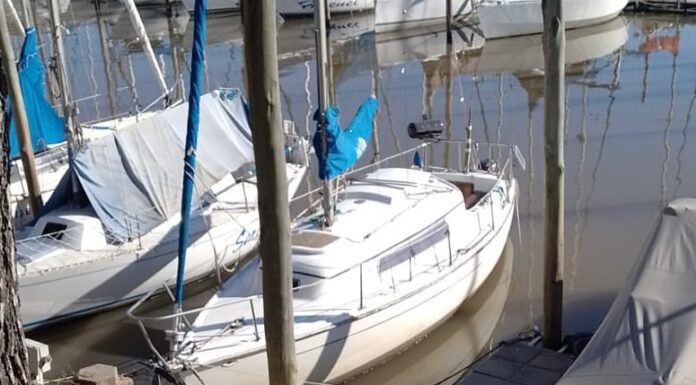 NAUFRAGÓ EL VELERO “ARION” CLASE BRIES DE 8 METROS EN EL RÍO DE LA PLATA