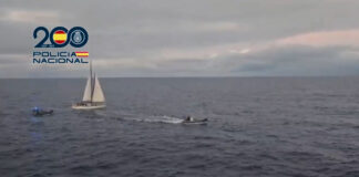 VIDEO – IMPACTANTE INTERCEPCIÓN EN EL ATLÁNTICO: 600 KILOS DE DROGA EN UN VELERO CERCA DE TENERIFE