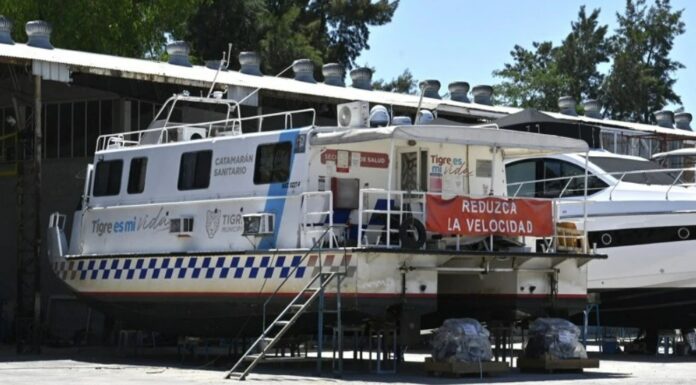 CONTINÚA LA PUESTA EN VALOR DEL CATAMARÁN SANITARIO DEL MUNICIPIO DE TIGRE